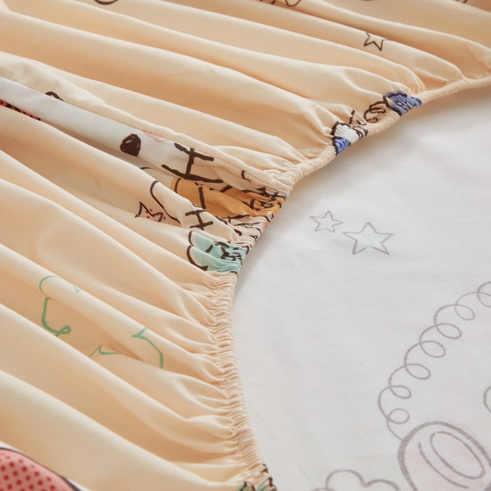 91家纺网 家纺一手货源 找家纺 蘭菲家纺 2025新款三丽鸥系列全棉印花单品床笠 9分甜