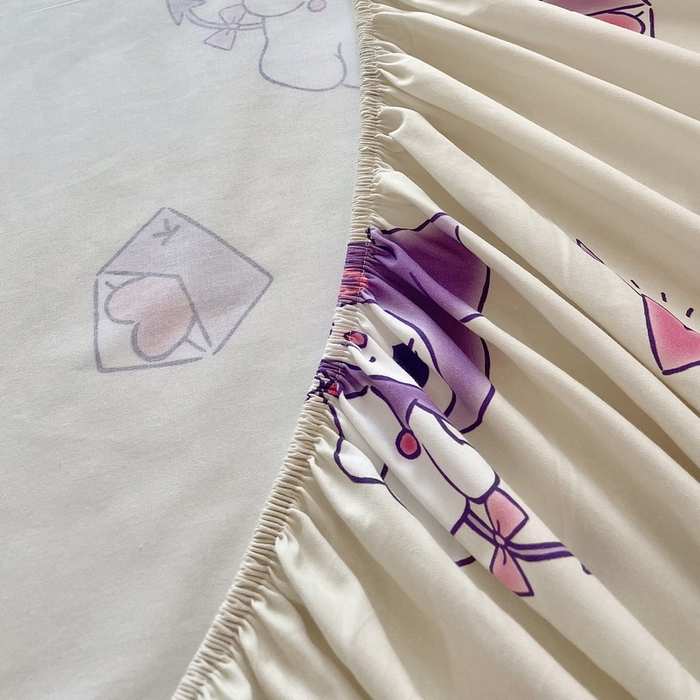 91家纺网 家纺一手货源 找家纺 蘭菲家纺 2025新款三丽鸥系列全棉印花单品床笠 棒棒糖