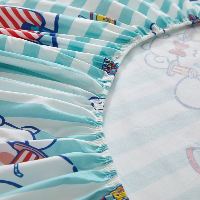 91家纺网 家纺一手货源 找家纺 蘭菲家纺 2025新款三丽鸥系列全棉印花单品床笠 过生日