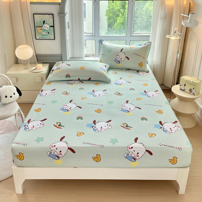 蘭菲家纺 2025新款三丽鸥系列全棉印花单品床笠 水果派