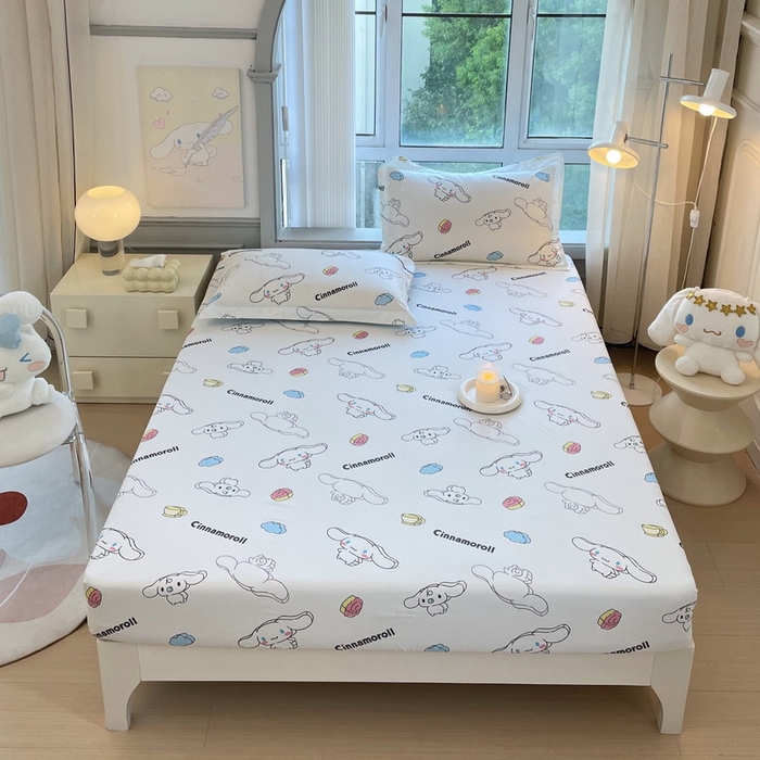 蘭菲家纺 2025新款三丽鸥系列全棉印花单品床笠 随便米