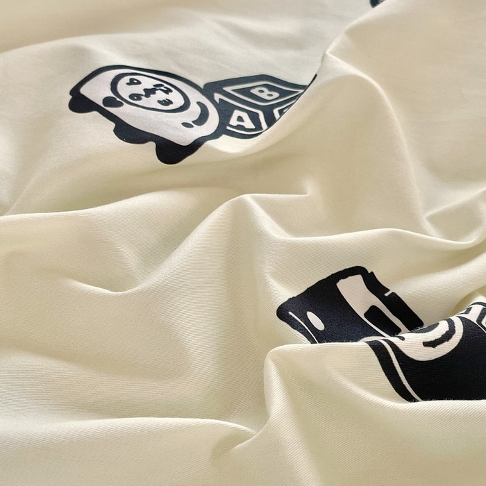 91家纺网 家纺一手货源 找家纺 蘭菲家纺 2025新款三丽鸥系列全棉印花单品床笠 小布熊