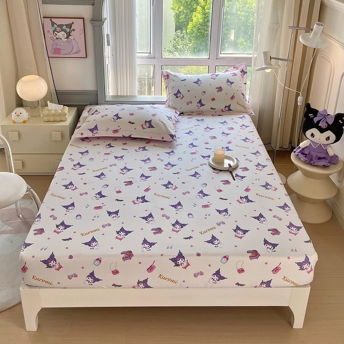 蘭菲家纺 2025新款三丽鸥系列全棉印花单品床笠 小臭美