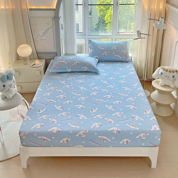 蘭菲家纺 2025新款三丽鸥系列全棉印花单品床笠 小雪儿