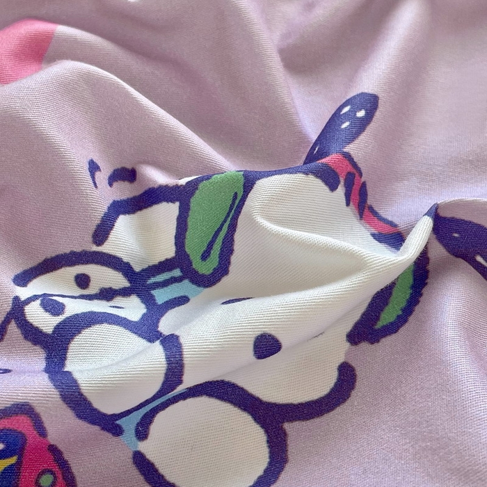 91家纺网 家纺一手货源 找家纺 蘭菲家纺 2025新款三丽鸥系列全棉印花单品床笠 演唱会-紫