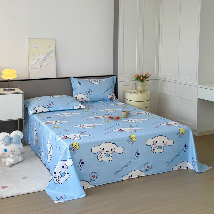 蘭菲家纺 2025新款三丽鸥系列全棉印花单品床单 小团子