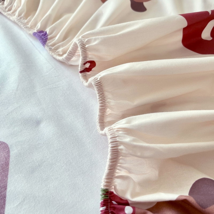 91家纺网 家纺一手货源 找家纺 蘭菲家纺 2025新款学生季卡皮巴拉系列全棉印花单品床笠 皮小萌