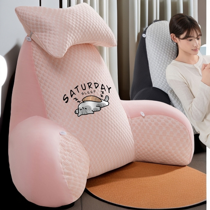 91家纺网 家纺一手货源 找家纺 （总）眠小二靠枕靠垫 2025新款亲肤豆豆绒靠枕