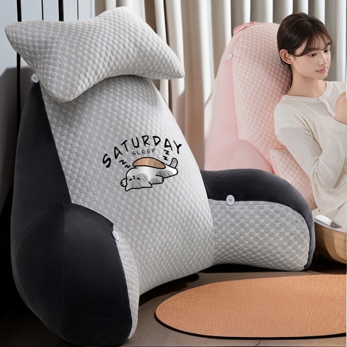 91家纺网 家纺一手货源 找家纺 （总）眠小二靠枕靠垫 2025新款亲肤豆豆绒靠枕