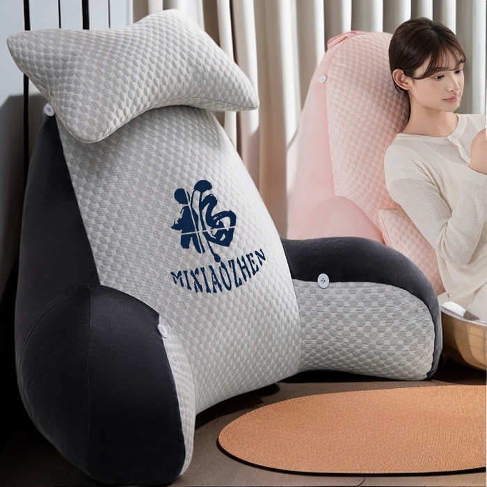 91家纺网 家纺一手货源 找家纺 （总）眠小二靠枕靠垫 2025新款亲肤豆豆绒靠枕