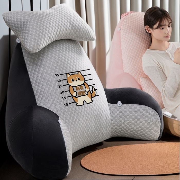 91家纺网 家纺一手货源 找家纺 （总）眠小二靠枕靠垫 2025新款亲肤豆豆绒靠枕