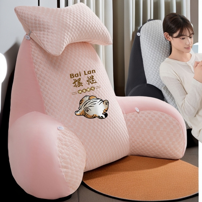 91家纺网 家纺一手货源 找家纺 （总）眠小二靠枕靠垫 2025新款亲肤豆豆绒靠枕