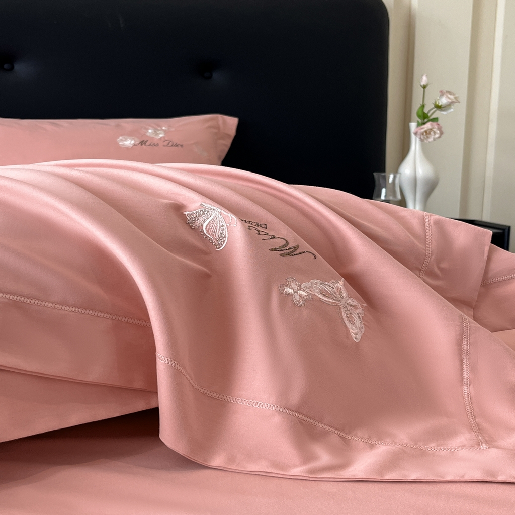 91家纺网 家纺一手货源 找家纺 （总）禾时2025新款全棉磨毛刺绣四件套-香榭丽