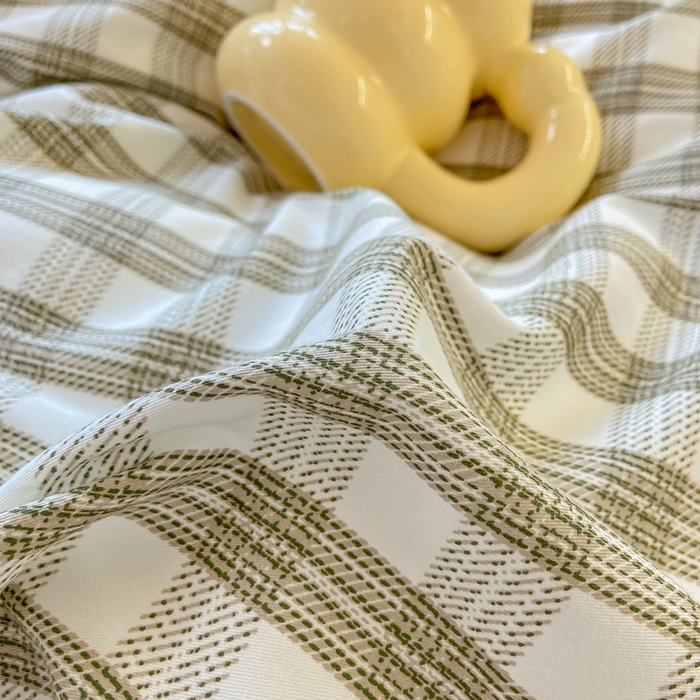 91家纺网 家纺一手货源 找家纺 富之航家纺 2025新款全棉三件套 灰调小狗