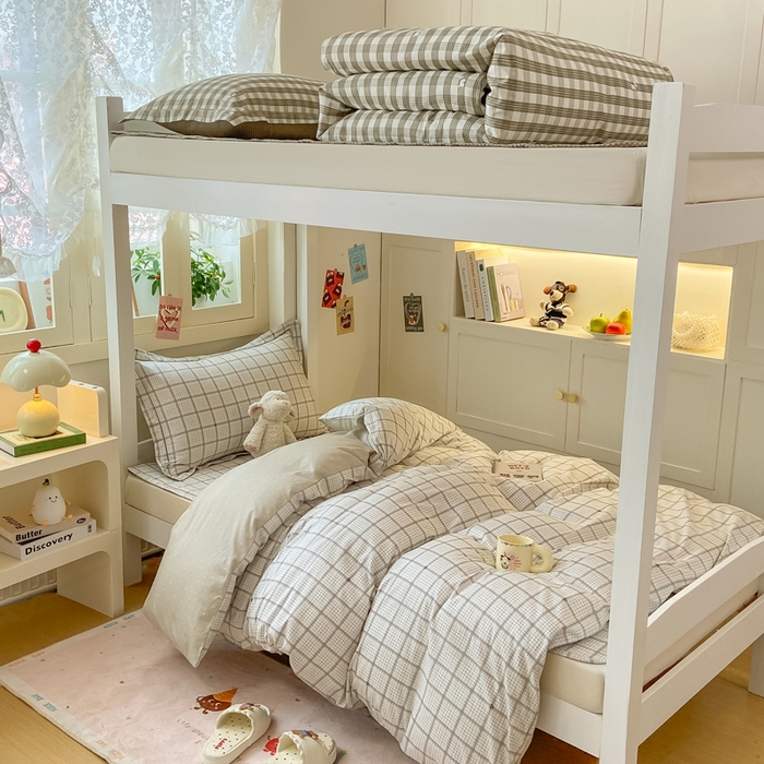 91家纺网 家纺一手货源 找家纺 富之航家纺 2025新款全棉三件套 素格