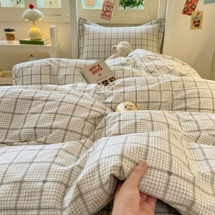 91家纺网 家纺一手货源 找家纺 富之航家纺 2025新款全棉三件套 素格