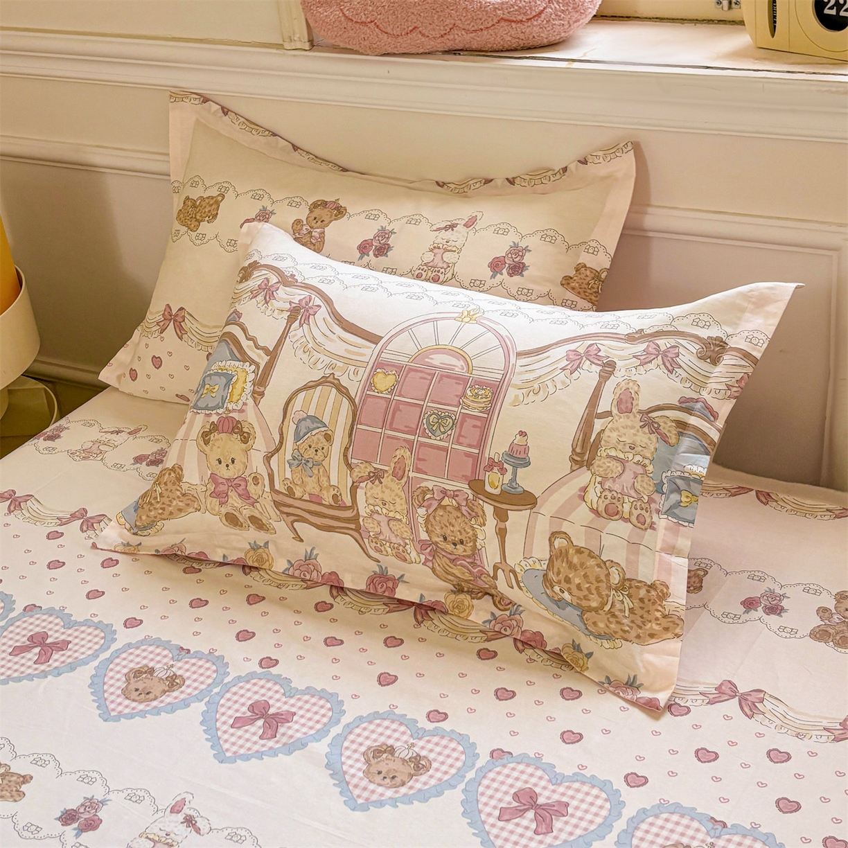 91家纺网 家纺一手货源 找家纺 （总）花梦欣 2025新款全棉纯棉印花单品枕套枕套单件