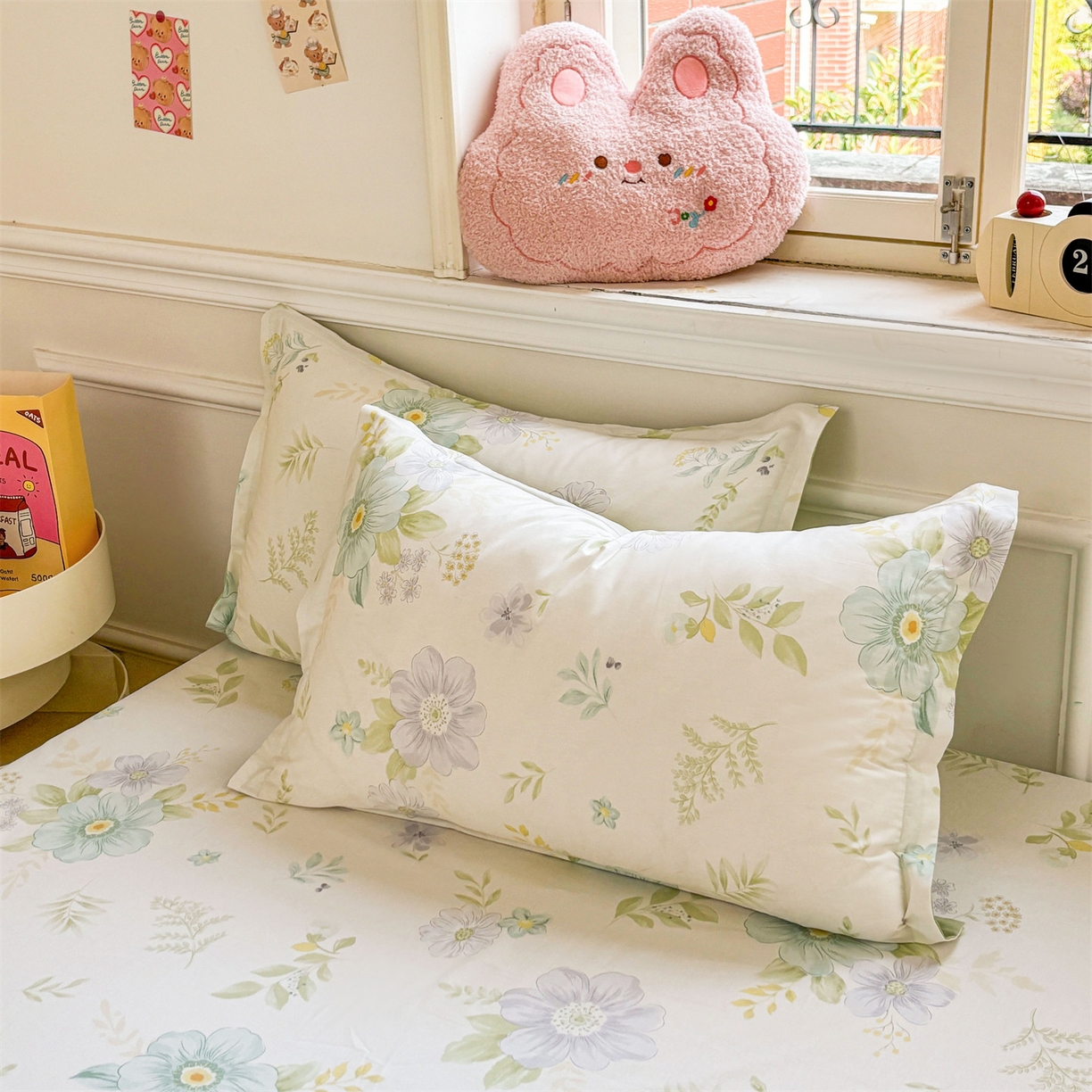 91家纺网 家纺一手货源 找家纺 （总）花梦欣 2025新款全棉纯棉印花单品枕套枕套单件