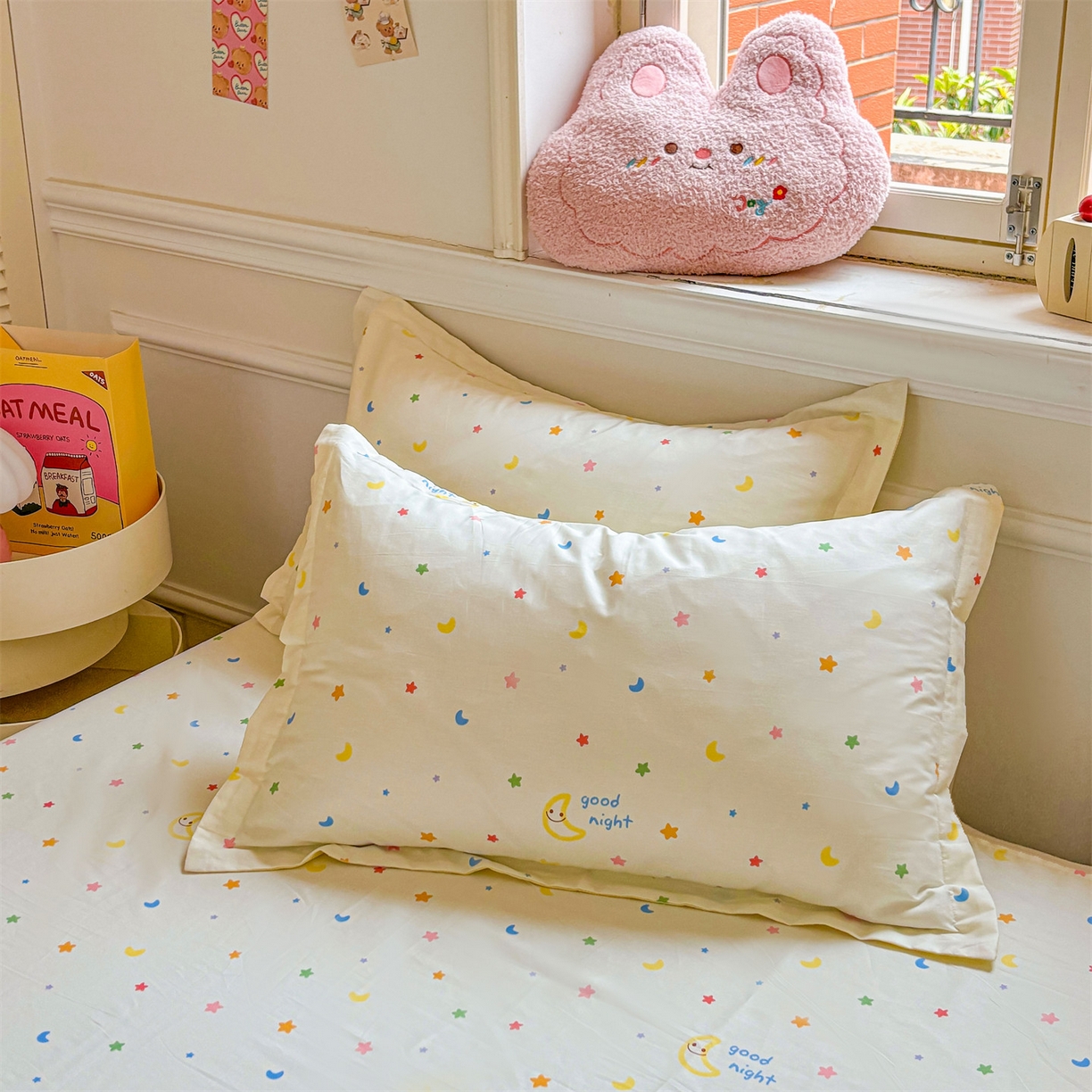 91家纺网 家纺一手货源 找家纺 （总）花梦欣 2025新款全棉纯棉印花单品枕套枕套单件