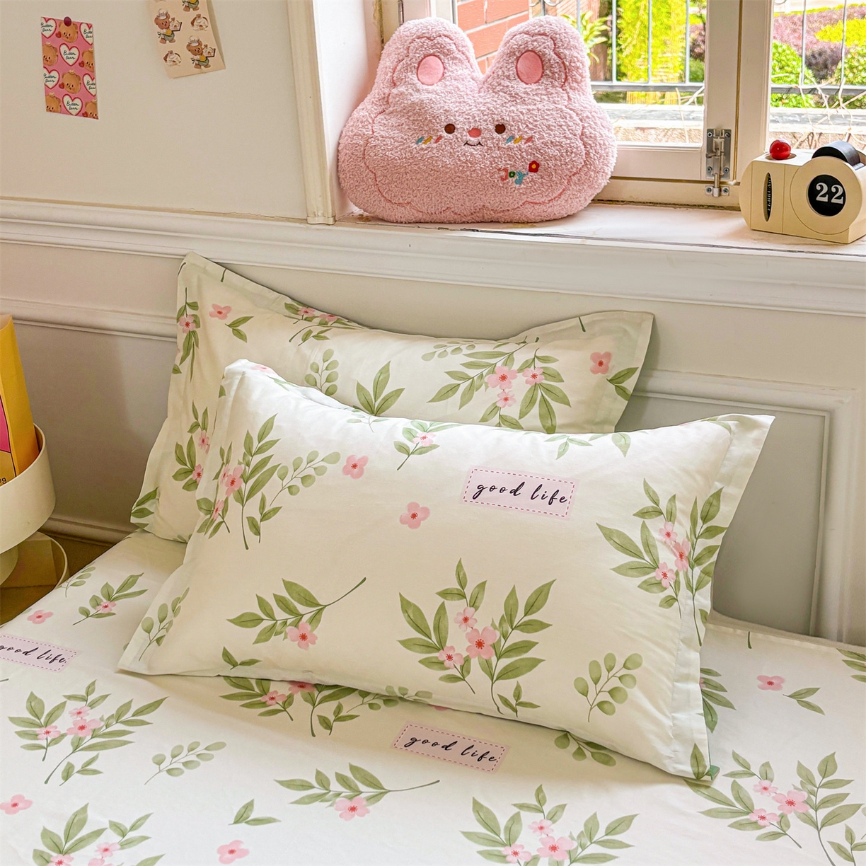 91家纺网 家纺一手货源 找家纺 （总）花梦欣 2025新款全棉纯棉印花单品枕套枕套单件