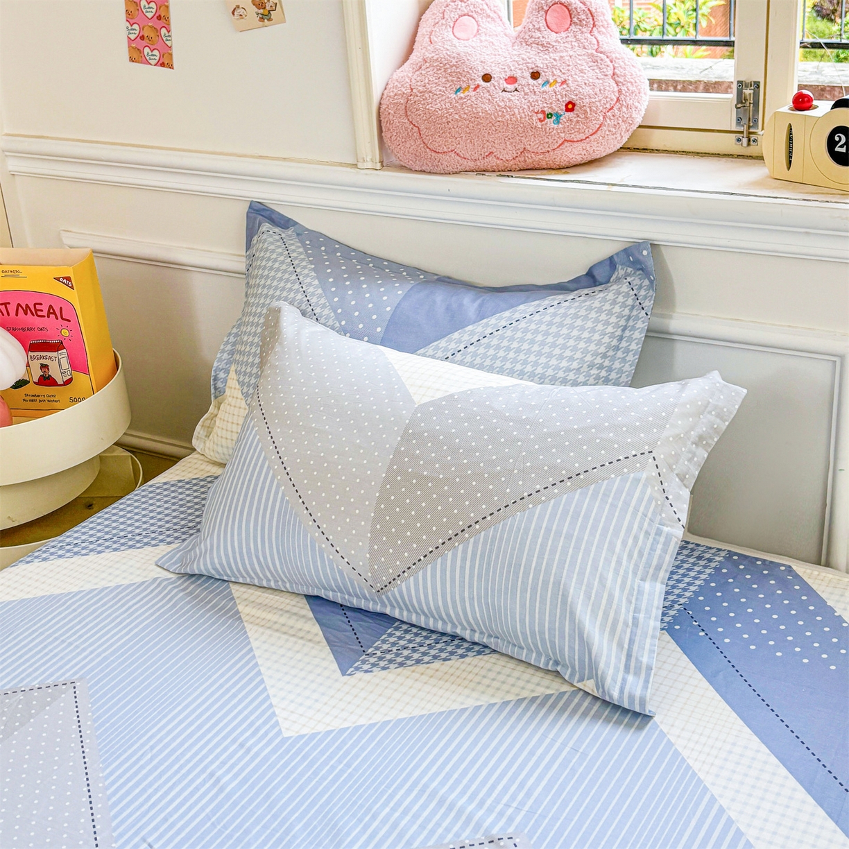 91家纺网 家纺一手货源 找家纺 （总）花梦欣 2025新款全棉纯棉印花单品枕套枕套单件