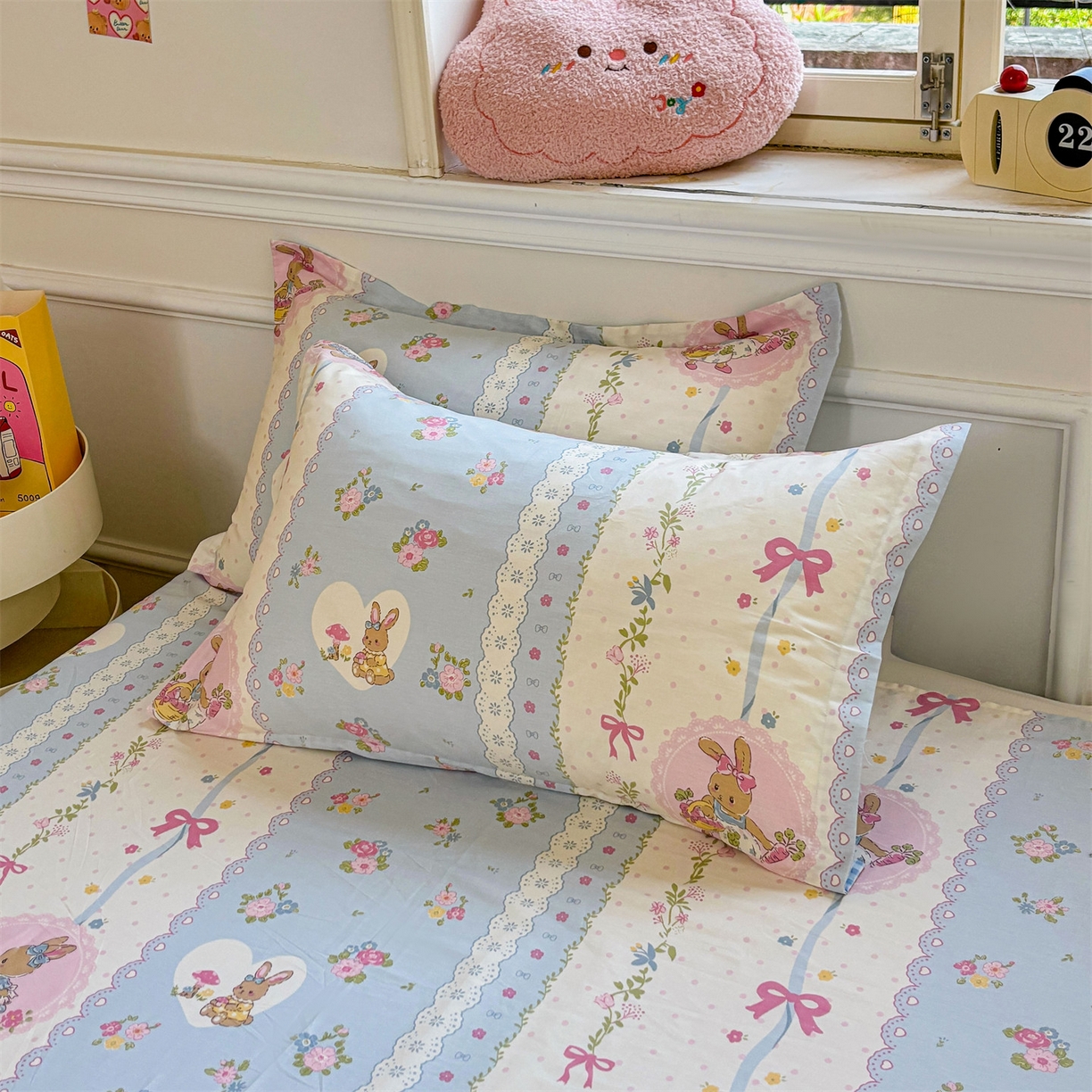 91家纺网 家纺一手货源 找家纺 （总）花梦欣 2025新款全棉纯棉印花单品枕套枕套单件