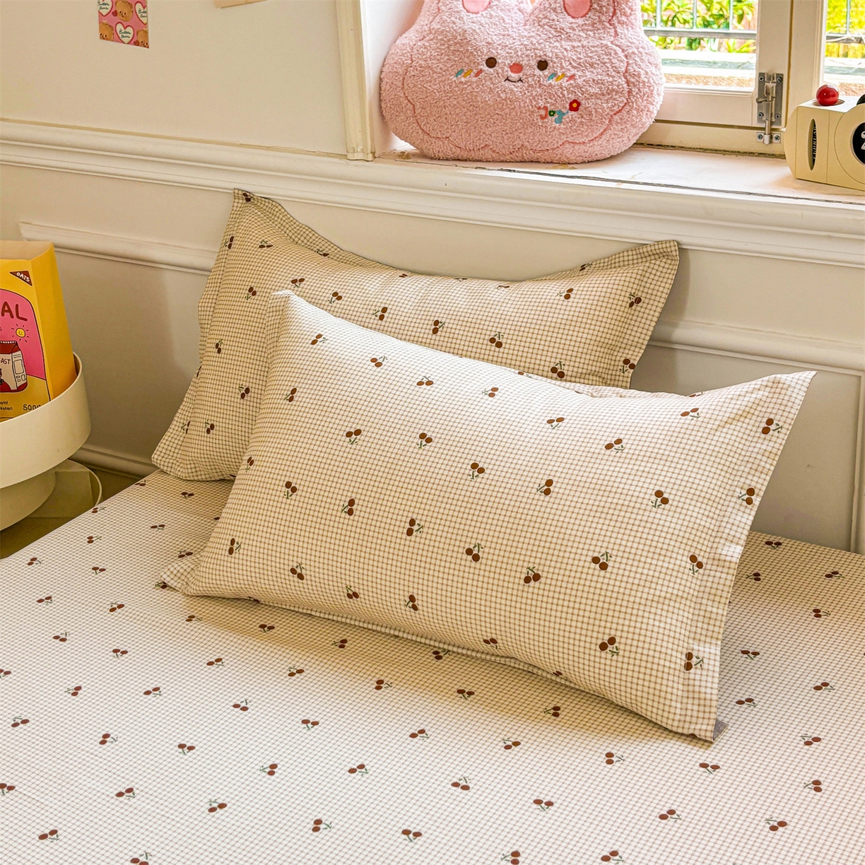 91家纺网 家纺一手货源 找家纺 （总）花梦欣 2025新款全棉纯棉印花单品枕套枕套单件