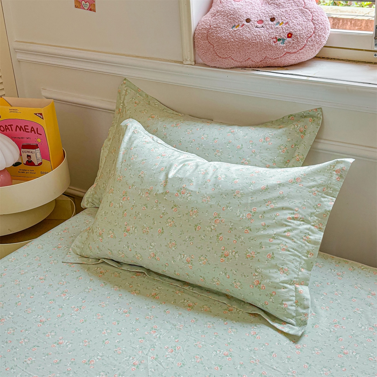 91家纺网 家纺一手货源 找家纺 （总）花梦欣 2025新款全棉纯棉印花单品枕套枕套单件