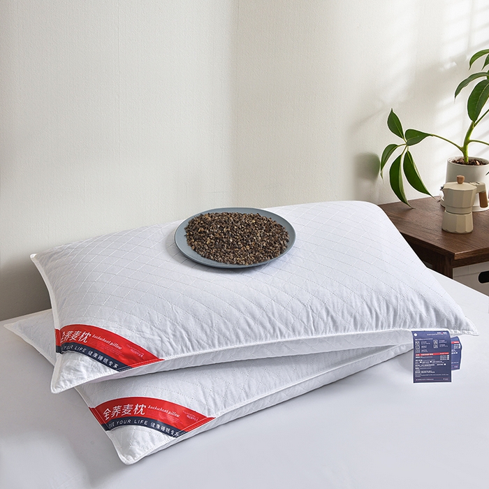 91家纺网 家纺一手货源 找家纺 （总）纽乐家纺 2025新款全棉甜荞麦枕头