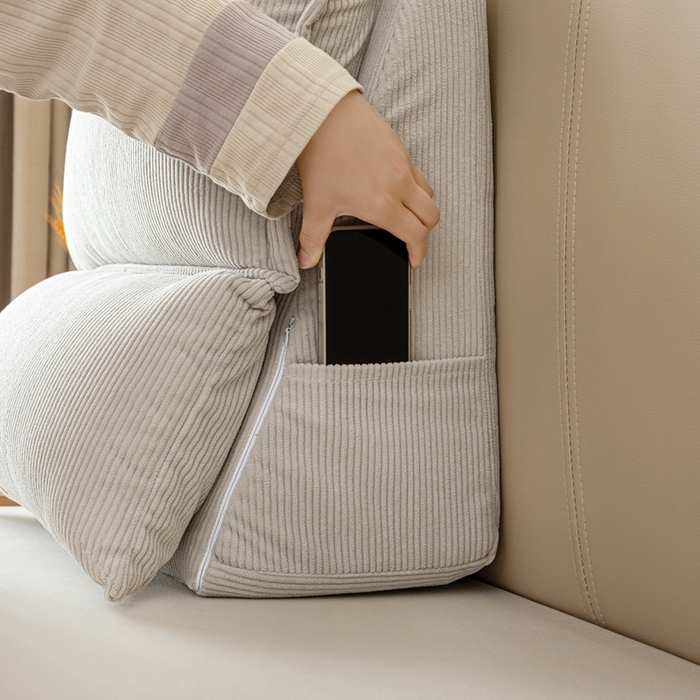 91家纺网 家纺一手货源 找家纺 （总）沐沐家纺 2026新款灯芯绒立体护腰靠枕