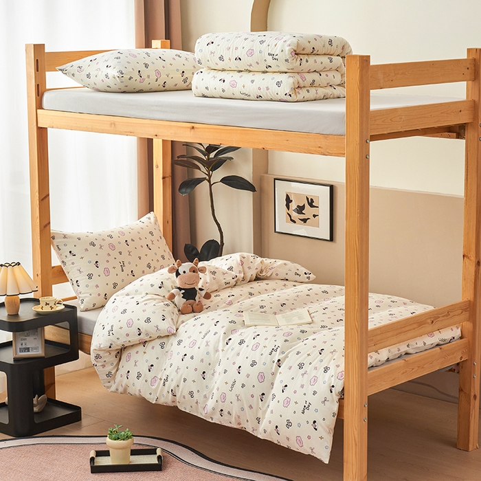 91家纺网 家纺一手货源 找家纺 （总）斯尔顿 2025新款A类全棉双层纱三件套