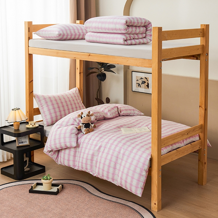 91家纺网 家纺一手货源 找家纺 （总）斯尔顿 2025新款A类全棉双层纱三件套