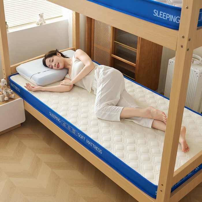 91家纺网 家纺一手货源 找家纺 锦丝钰床垫 2025新款学生网眼透气款乳胶记忆棉床垫 网眼透气款-白色