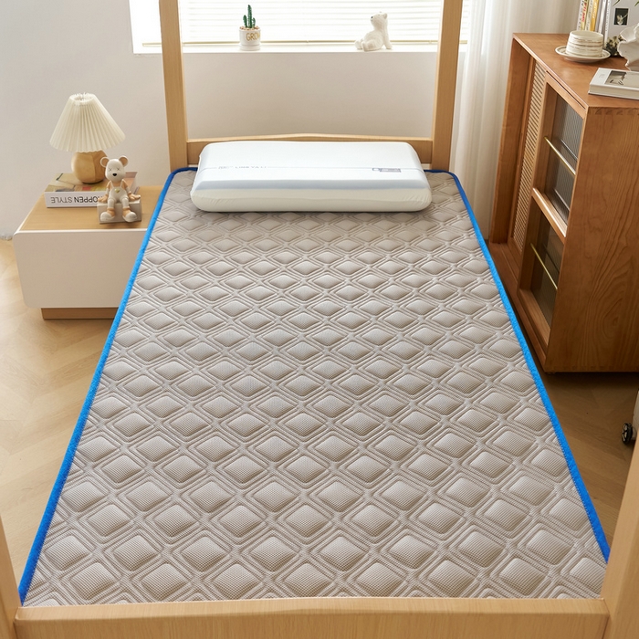 91家纺网 家纺一手货源 找家纺 锦丝钰床垫 2025新款学生网眼透气款乳胶记忆棉床垫 网眼透气款-灰色