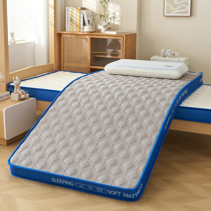 91家纺网 家纺一手货源 找家纺 锦丝钰床垫 2025新款学生网眼透气款乳胶记忆棉床垫 网眼透气款-灰色