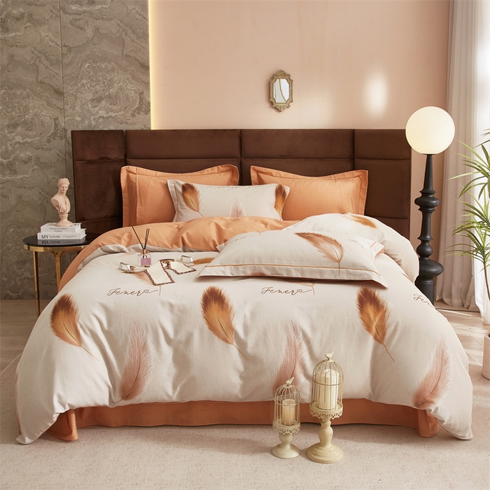 91家纺网 家纺一手货源 找家纺 （总2）2025秋冬新款全棉超柔生态磨毛四件套（32*21支）