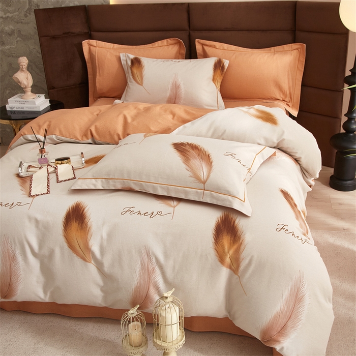 91家纺网 家纺一手货源 找家纺 （总2）2025秋冬新款全棉超柔生态磨毛四件套（32*21支）