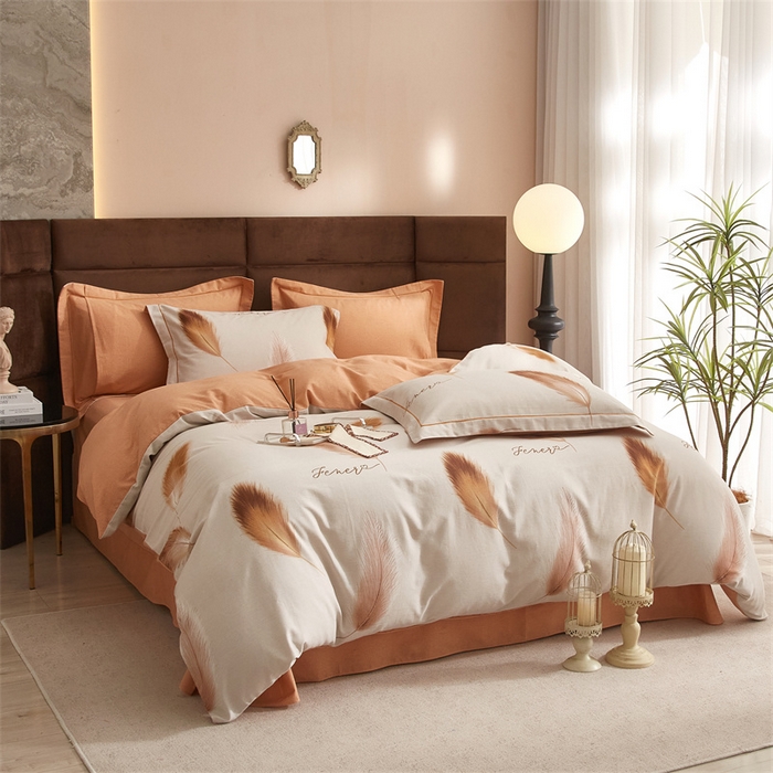 91家纺网 家纺一手货源 找家纺 （总2）2025秋冬新款全棉超柔生态磨毛四件套（32*21支）