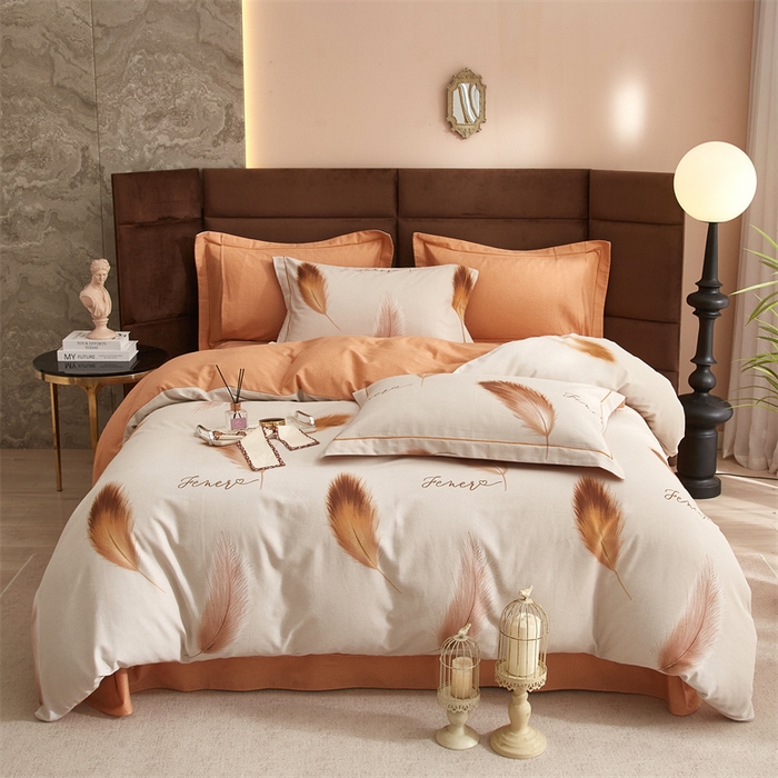 91家纺网 家纺一手货源 找家纺 （总）曼秀琳 2025秋冬新款全棉磨毛印花四件套