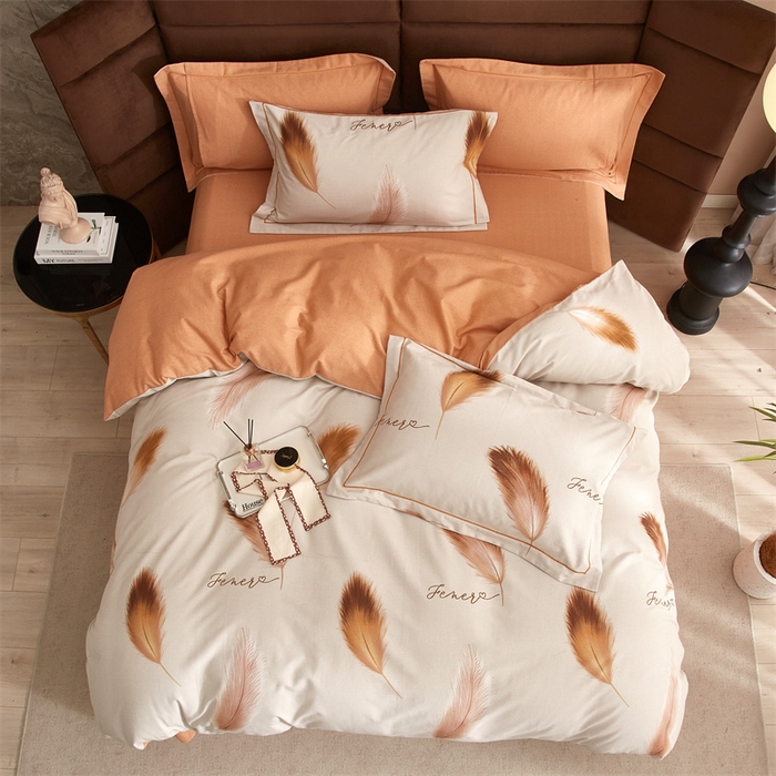 91家纺网 家纺一手货源 找家纺 （总2）2025秋冬新款全棉超柔生态磨毛四件套（32*21支）