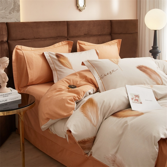 91家纺网 家纺一手货源 找家纺 （总2）2025秋冬新款全棉超柔生态磨毛四件套（32*21支）