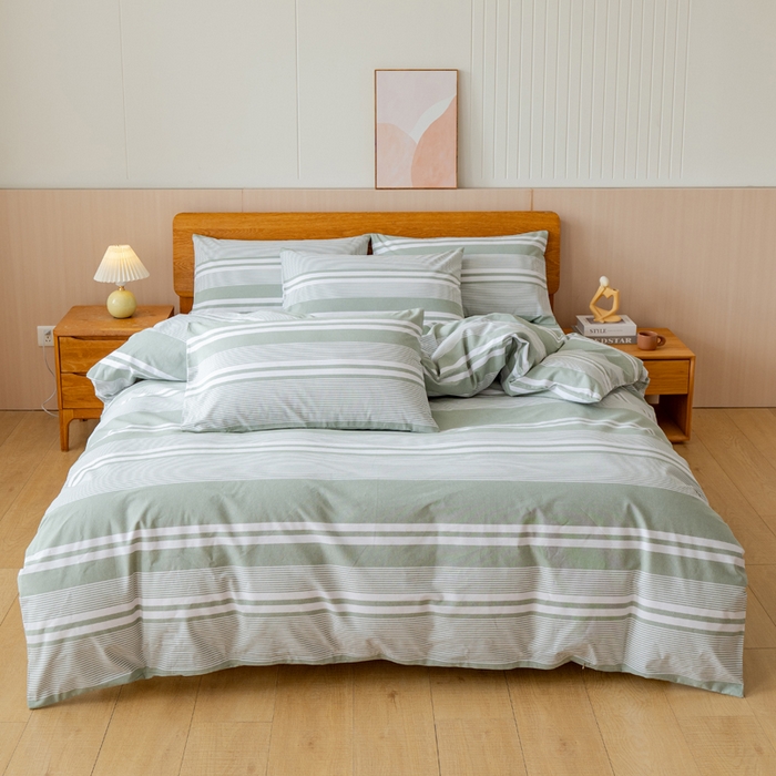 91家纺网 家纺一手货源 找家纺 （总）居美良品 2025新款100%全棉色织老粗布四件套