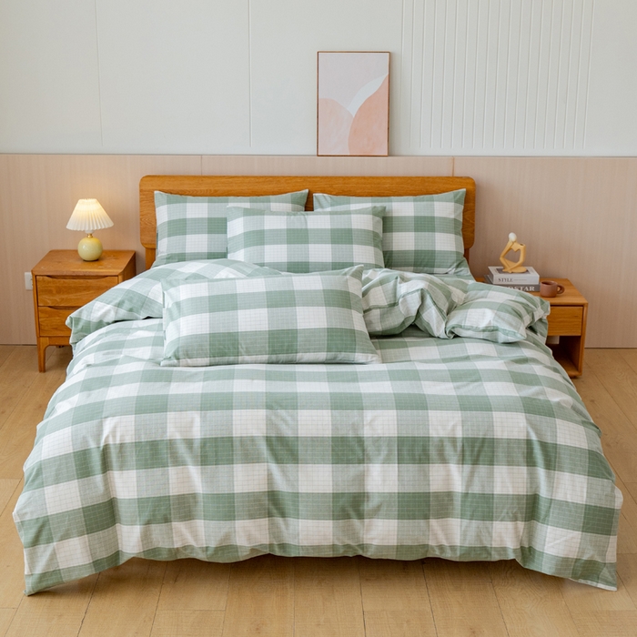 91家纺网 家纺一手货源 找家纺 （总）居美良品 2025新款100%全棉色织老粗布四件套