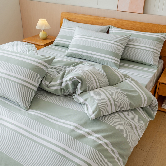 91家纺网 家纺一手货源 找家纺 （总）居美良品 2025新款100%全棉色织老粗布四件套