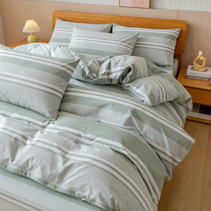 91家纺网 家纺一手货源 找家纺 （总）居美良品 2025新款100%全棉色织老粗布四件套