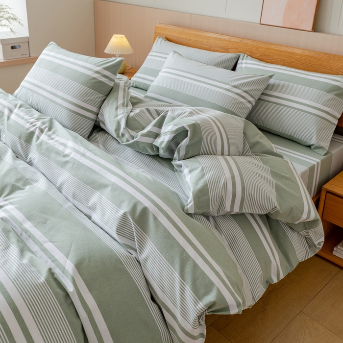 91家纺网 家纺一手货源 找家纺 （总）居美良品 2025新款100%全棉色织老粗布四件套