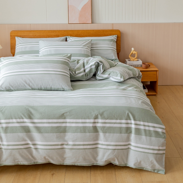 91家纺网 家纺一手货源 找家纺 （总）居美良品 2025新款100%全棉色织老粗布四件套