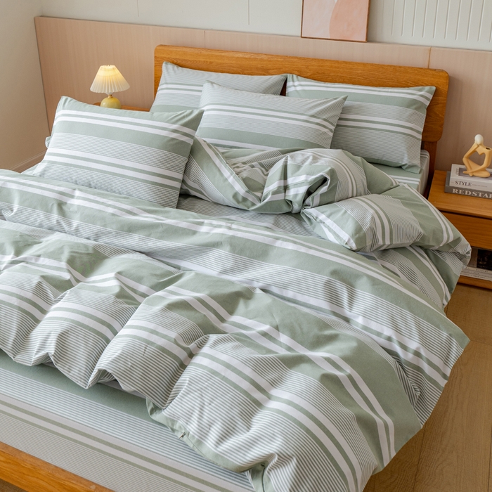 91家纺网 家纺一手货源 找家纺 （总）居美良品 2025新款100%全棉色织老粗布四件套