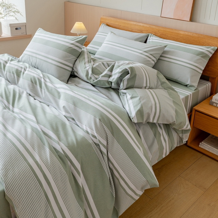 91家纺网 家纺一手货源 找家纺 （总）居美良品 2025新款100%全棉色织老粗布四件套