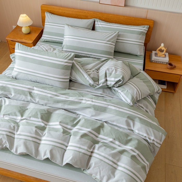 91家纺网 家纺一手货源 找家纺 （总）居美良品 2025新款100%全棉色织老粗布四件套